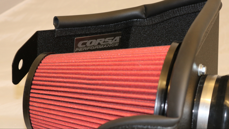 Ford F-150 Performance Air Intake - CORSA Performance - APEX Series Metal Shield Air Intake with DryTech 3D Dry Filter - Matte Black - `17-`18